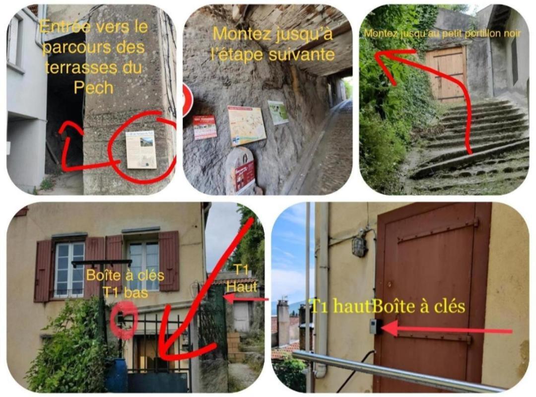 Hebergements Entiers Two Homes T1 Bas Or T1 Haut -Aux Terrasses Du Pech Foix Luaran gambar
